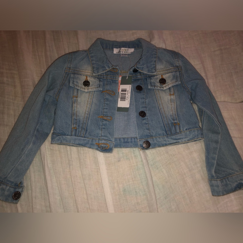 Baileys Blossoms brand denim jacket for girls size 18-24 months